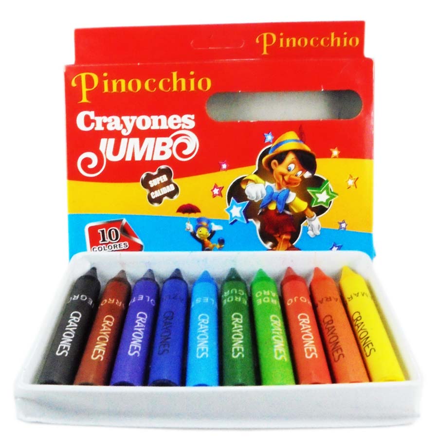 Crayon Pastel- Pinocho JUMBO 10 colores