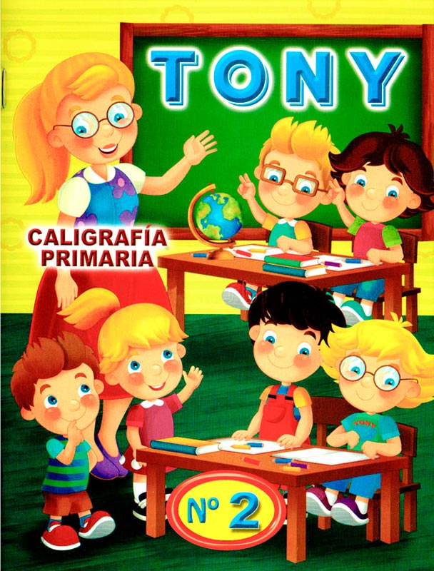 Cuaderno caligrafia primaria Tony No 2, de 64 paginas