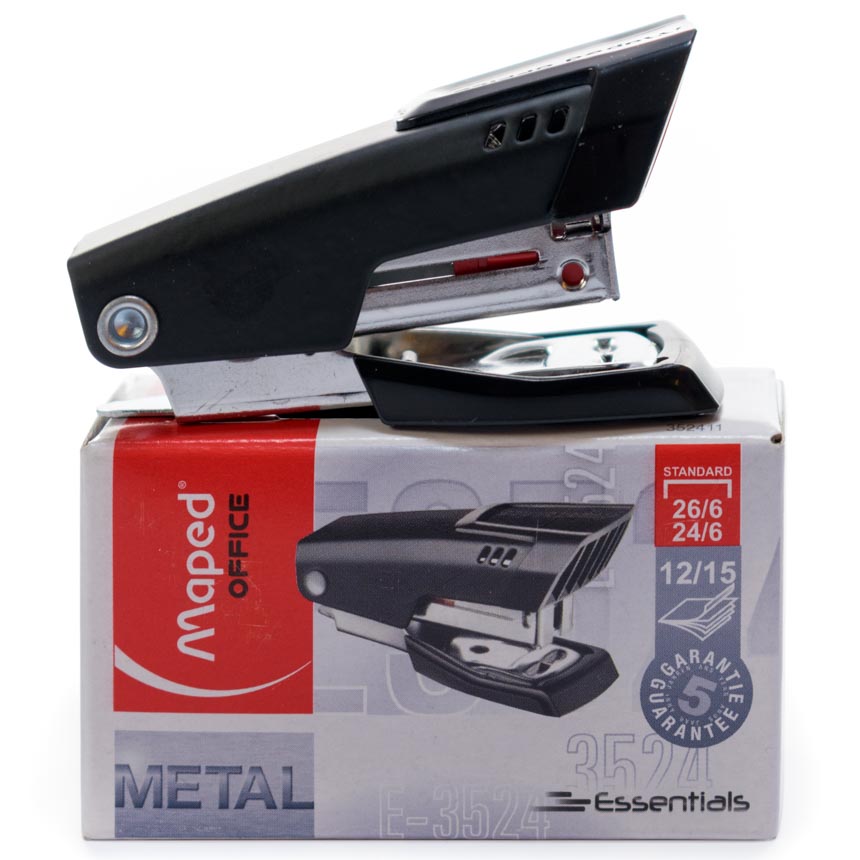 Engrampadora Maped mini bolsillo Essentials Metal 24/6 12Hjs 26/6 15Hjs