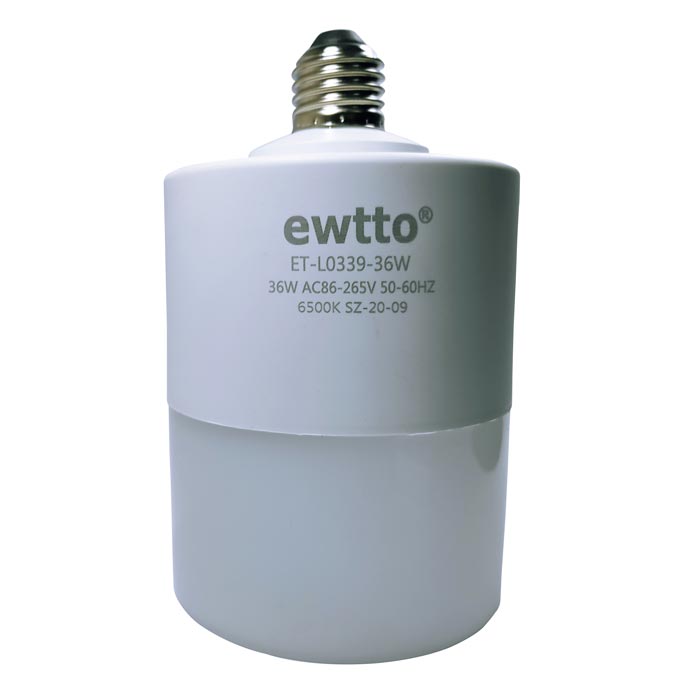 Foco, bombilla o lampara ahorrador de 36W equivalente a 150W color blanco Ewtto