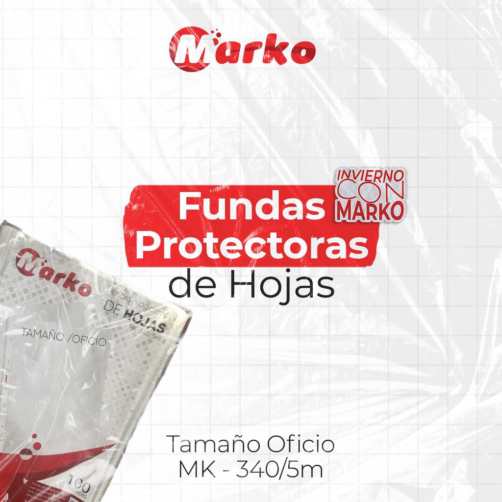 Fundas carta Marko 100pcs