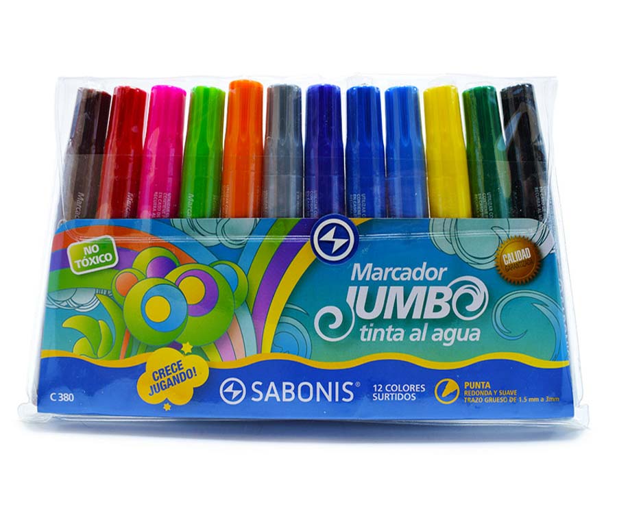 Marcador Jumbo Sabonis 12 Colores