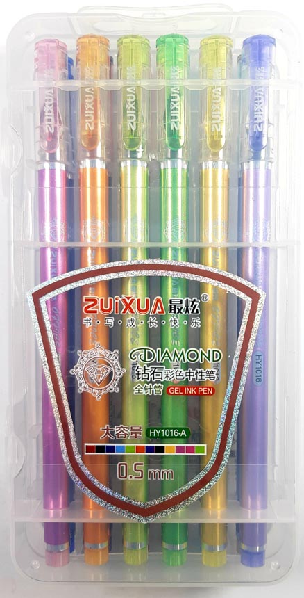 Micropunta diamond RIGIDO HY-1016 SURTIDO 12 COLORES