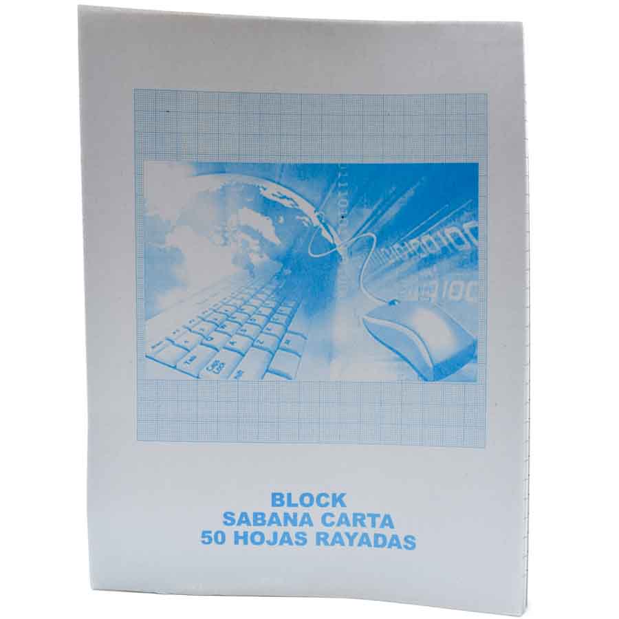 Papel sabana - Block de carta en sabana Rayadas 50hjs