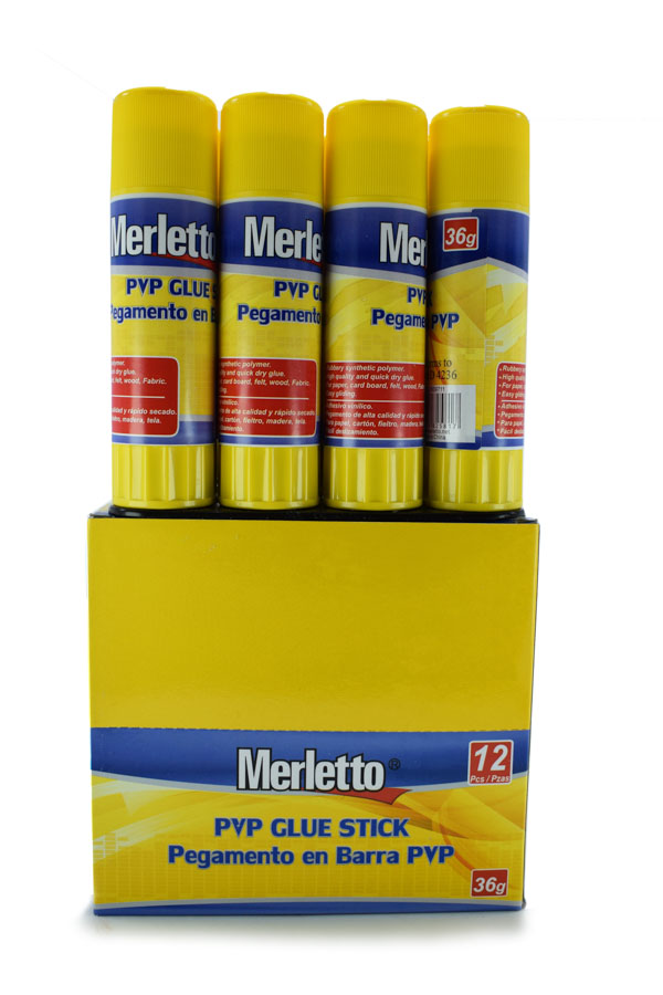 Pegamento en barra Merletto 36GR 12PCS