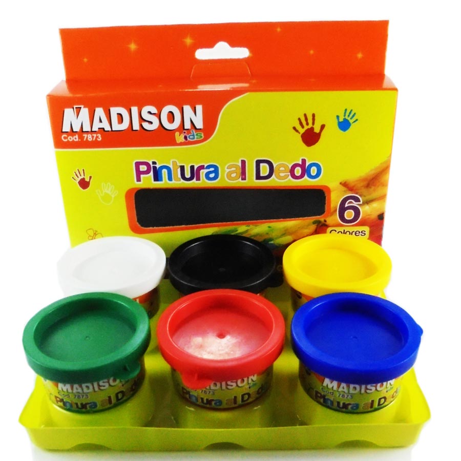 Pintura al Dedo Madison 6 colores 30ML