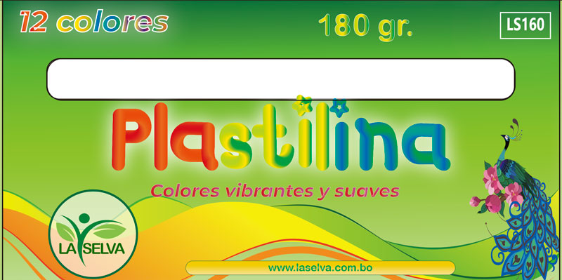 Plastilina de 180g Grande La Selva12 colores