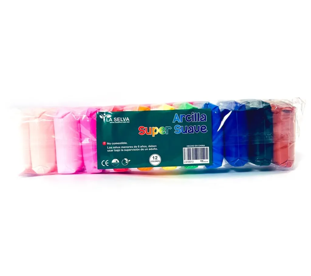 Arcilla super suave La Selva 12 colores