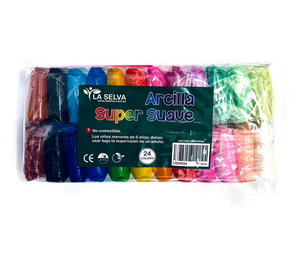 Arcilla super suave La Selva 24 colores