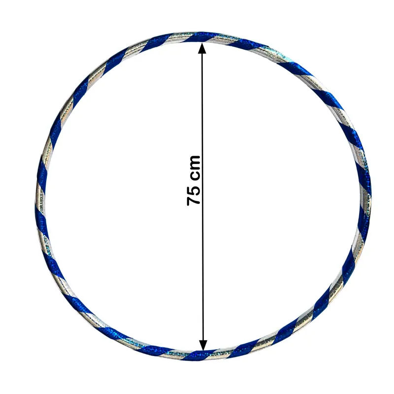 Hula hula o aro de ejercicios tornasolado GRANDE D. 75cm