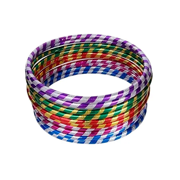 Hula hula o aro de ejercicios tornasolado GRANDE D. 75cm