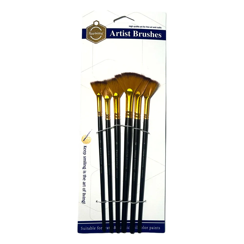 Pincel ABANICO Keep Smiling 6pcs