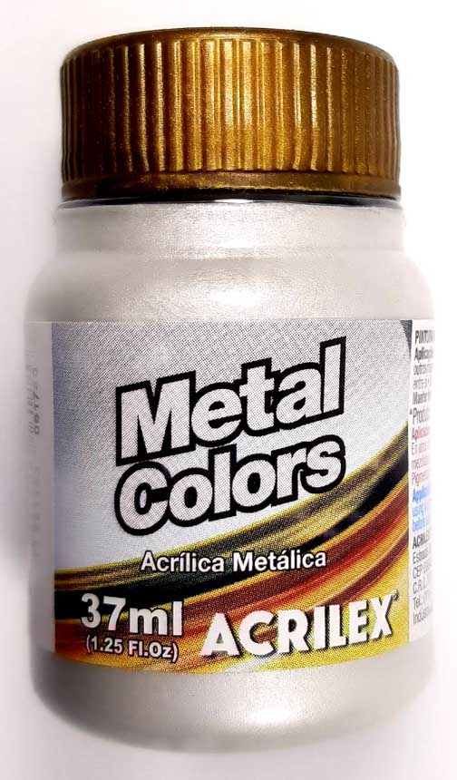 Tinta para VELA Metalica Acrilex ( PLATA )