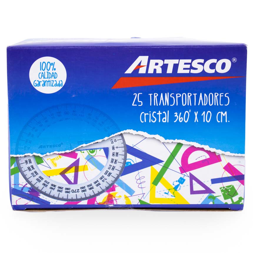 Transportador Artesco 360°x10CM de 25PCS