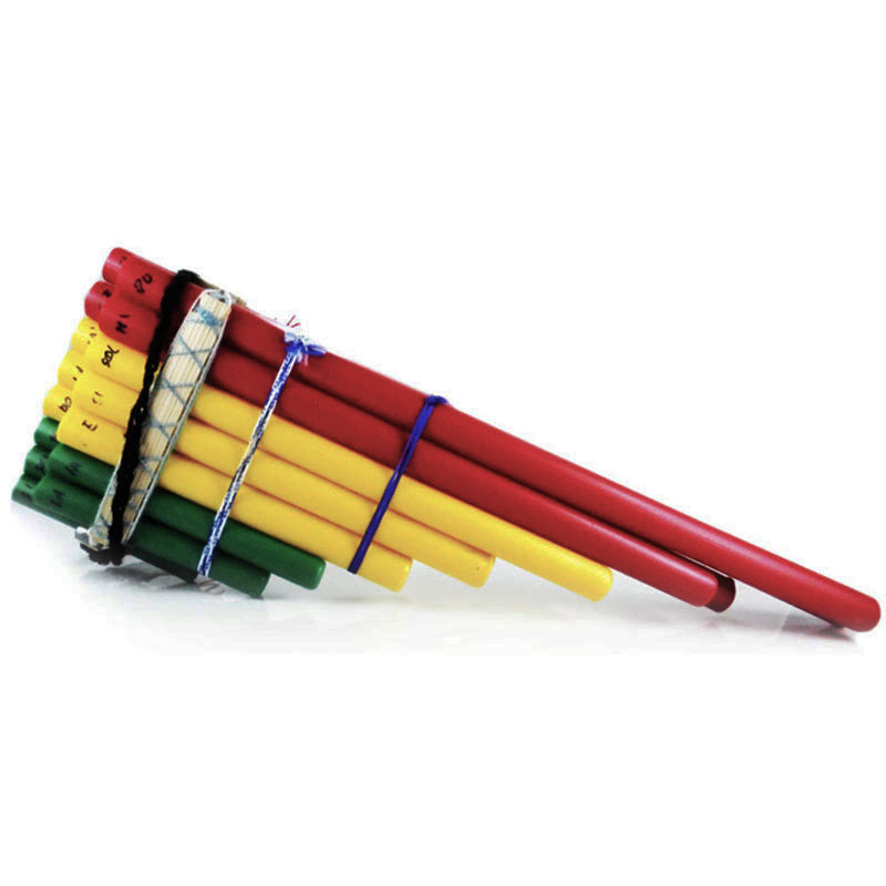 Instrumento Musical - Zampoña plastico 7-8 tubos
