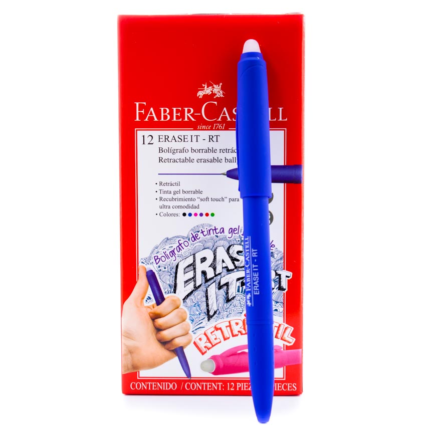 Boligrafo borrable Gelroller 0.6mm  Faber Castell 12PCS