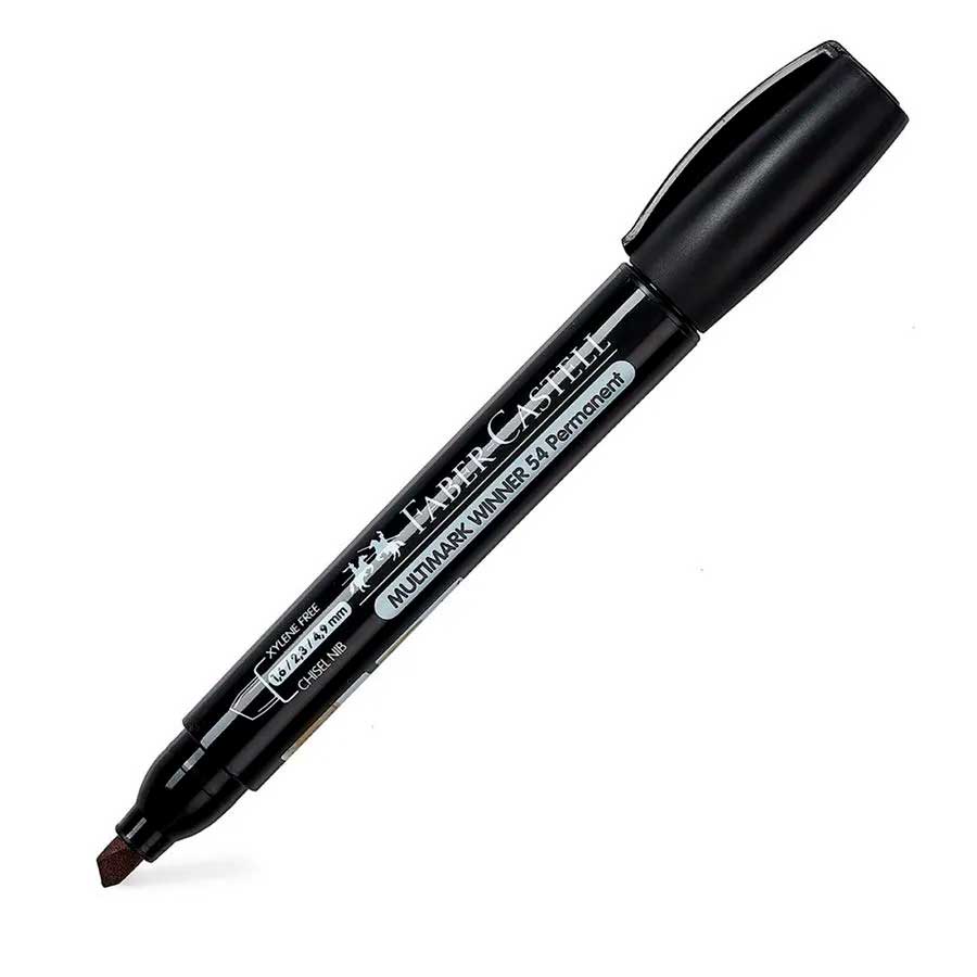 Marcador 54E  Permanente Faber Castell 12pcs