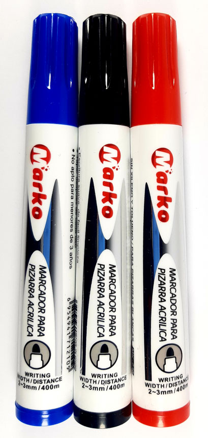 Marcador para pizarra Marko 12PCS