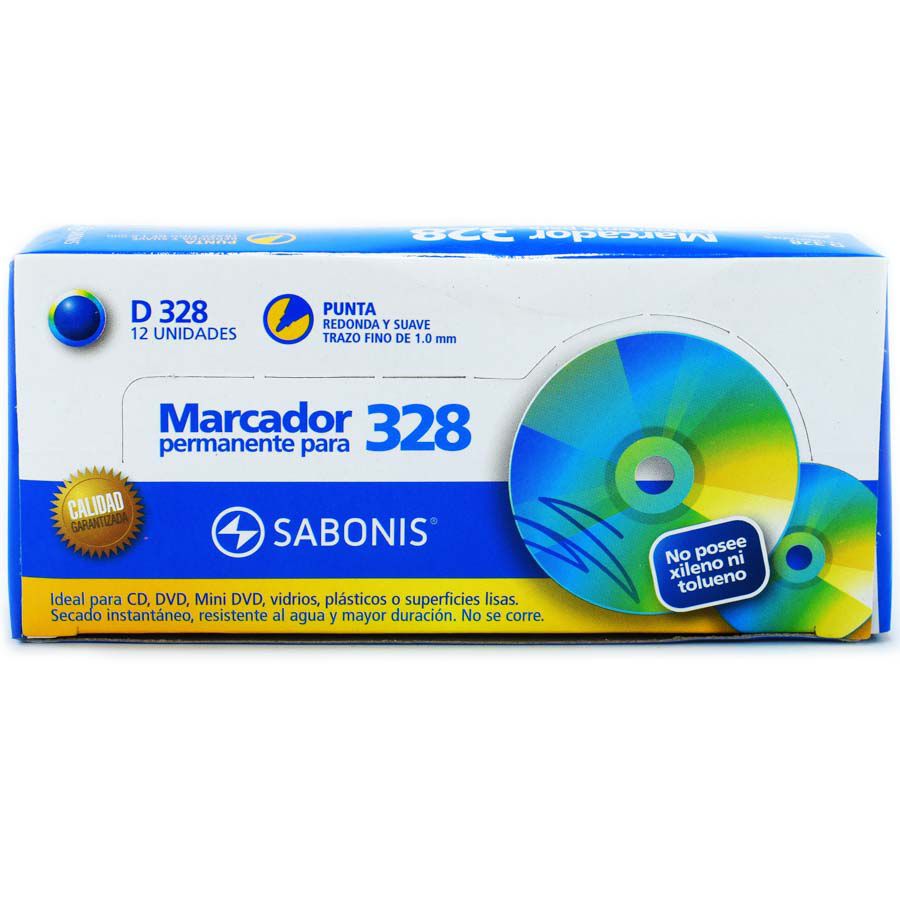 Marcador indeleble para CD Sabonis (ROJO) de 12pcs.