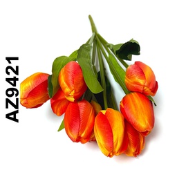 [AZ9421] Flor - ramo de 9 tulipanes AZ9421 largo 42cm