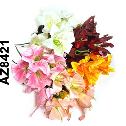 [AZ8421] Flor - ramo de lirios AZ8421, alto 50cm, 7 corolas de 12cm