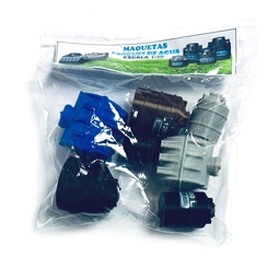 [MQ-T7] Maqueta - juego mini tanques de agua bolsa de 7pcs