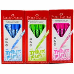 Boligrafo 032 TRILUX FUN punta media Faber Castell 12PCS