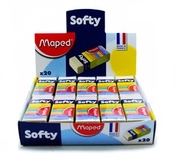 [511790] Borrador Softy d/plastico maped 20pcs