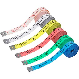 [CM-01] Cinta metrica pequeña 1.3x150cm cajita de 12PCS