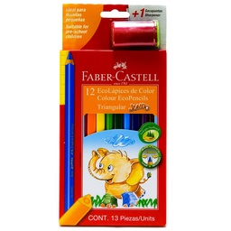 [5012APCN] Color Largo JUMBO Faber Castell 12 Colores + 1 Tajador