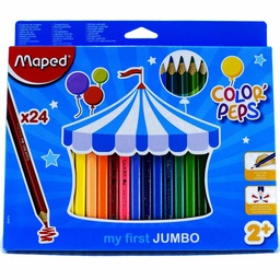 [834013] Color Largo JUMBO Maped Maxi 24 Colores