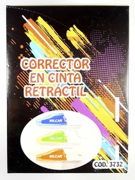 [3732] Corrector en cinta retractil MILCAR 12PCS