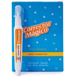 [42091] Corrector magico liquido tipo boligrafo PEQUEÑO Acricolor 2ml, 24pcs