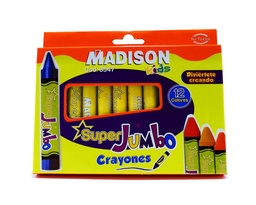 [8547] Crayon Super Jumbo Madison 12colores
