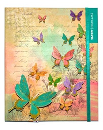 [SMART-A5] Cuaderno anillado tapa dura A5/medio oficio con liga Smart Book, con 5 separadores, sujetador de  liga, 145 hojas