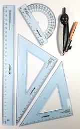 [EST-ART] Estuche geometrico Artesco + Compas 30cm