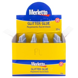[D4236-P] Glitter merletto plateado 35grs (24pcs)