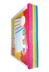 [HCF-500N] Hojas de carpeta Flipo 5 colores  500 hojas