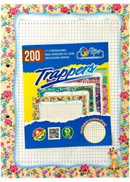 [TF2H] Hojas traper FULL COLOR PREMIUM Flipo 200hjs (2 Huecos)