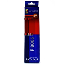 [P8005] Lapiz Bicolor Super Sergi 12pcs