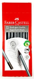 [556020] Lapiz negro Super Soft Faber Castell 72pcs