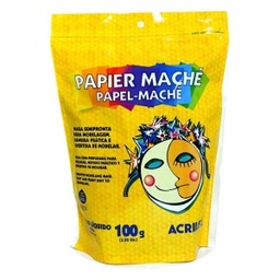 [01210] Papel Mache masa semipreparada Acrilex bolsa de 100gr.