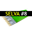 [LS-577-8] Pincel Plano LA SELVA #8 12pcs