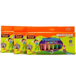 [8759] Plastilina Madison triangular Modeling 12 colores