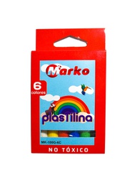 [MK-100G] Plastilina Marko 6 colores