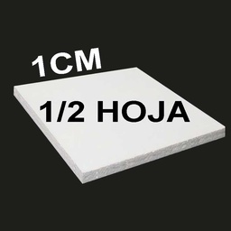 [MT-1CM] Plastoformo media hoja espesor de 1cm, 50x50cm 100pcs.