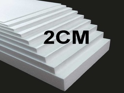 [PT2CM] Plastoformo pliego 50x100cm espesor de 2cm 25PCS