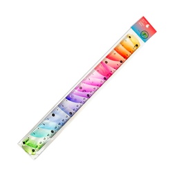 [210031] Regla flexible arco iris La Selva 30cm