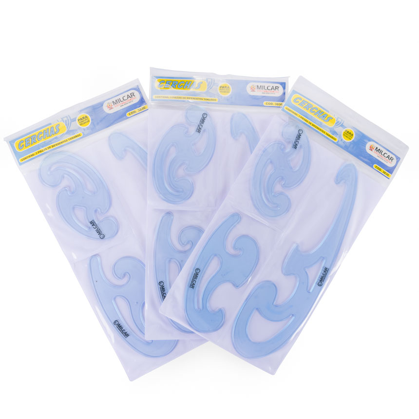 Cerchas o Curvigrafos MILCAR 3PCS