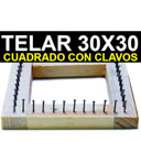 [TEL-30X30] Telar CUADRADO 30X30cm con clavos